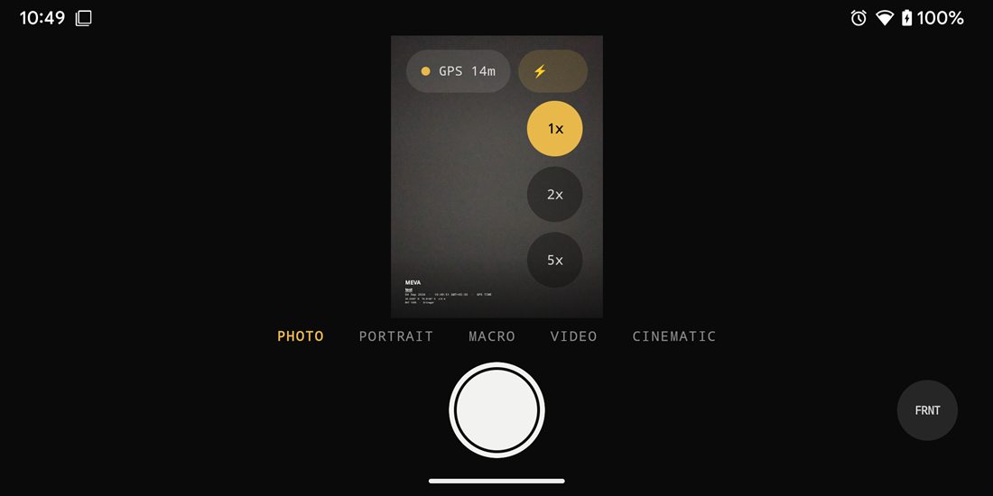 Zaproll Pro viewfinder with MEVA brand stamp